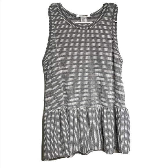 Flowy Ruffle Bottom Striped Textured Medium - Picture 1 of 6